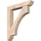 Ekena Millwork Westlake Slat Smooth Bracket w/ Offset Brace, Douglas Fir, 7 1/2"W x 42"D x 48"H BKT0806X42X48WTL06SDF - alternate 1